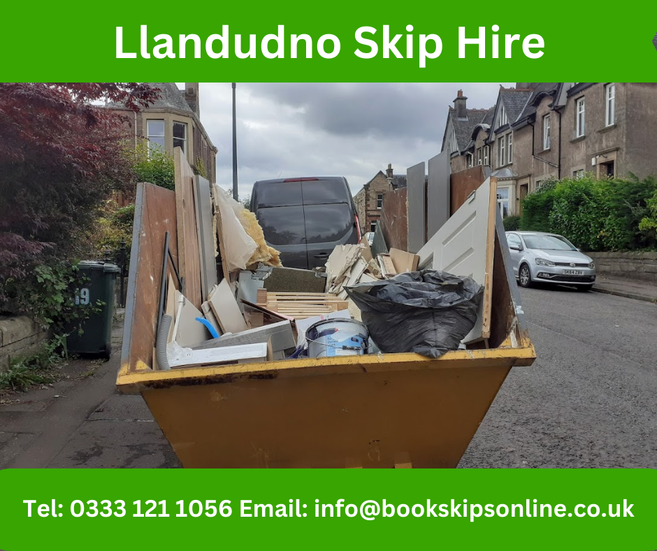 Skip Hire Llandudno, click and book domestic or commercial skips online in Llandudno