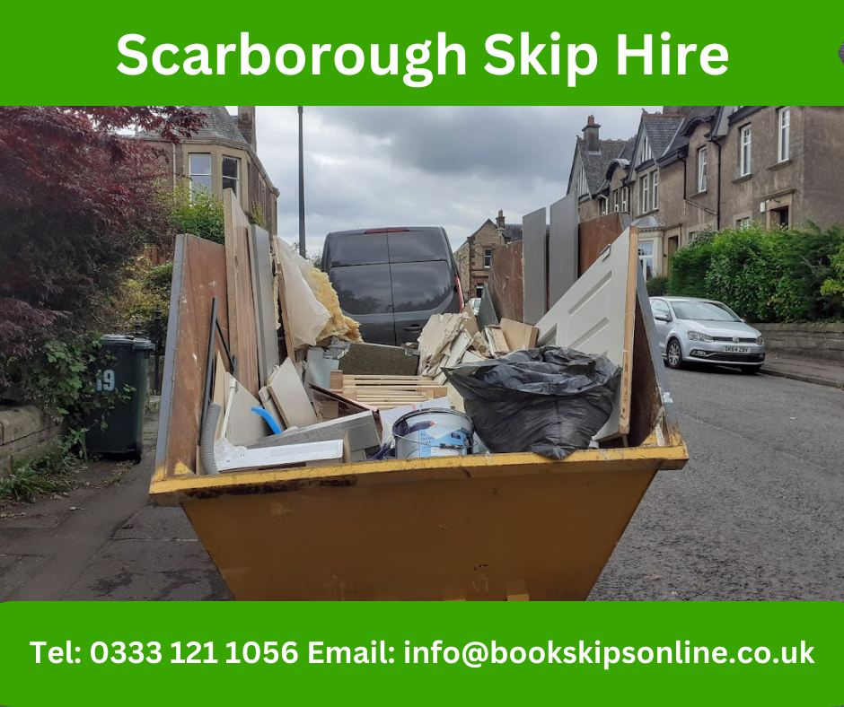 Skip Hire Scarborough, click and book domestic or commercial skips online in Scarborough